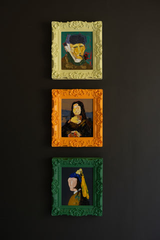 SET OF THREE FRAMED PAINTINGS - PORTRAITS - ONE EACH