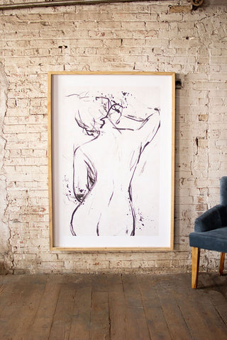 FRAMED NUDE PRINT