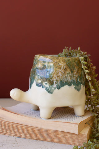 CERAMIC TURTLE VASE