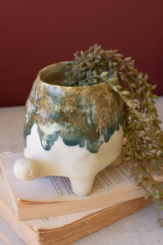 CERAMIC TURTLE VASE