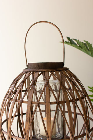 WOVEN BAMBOO LANTERN - LARGE