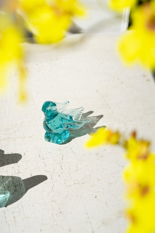 RECYCLED GLASS BIRD