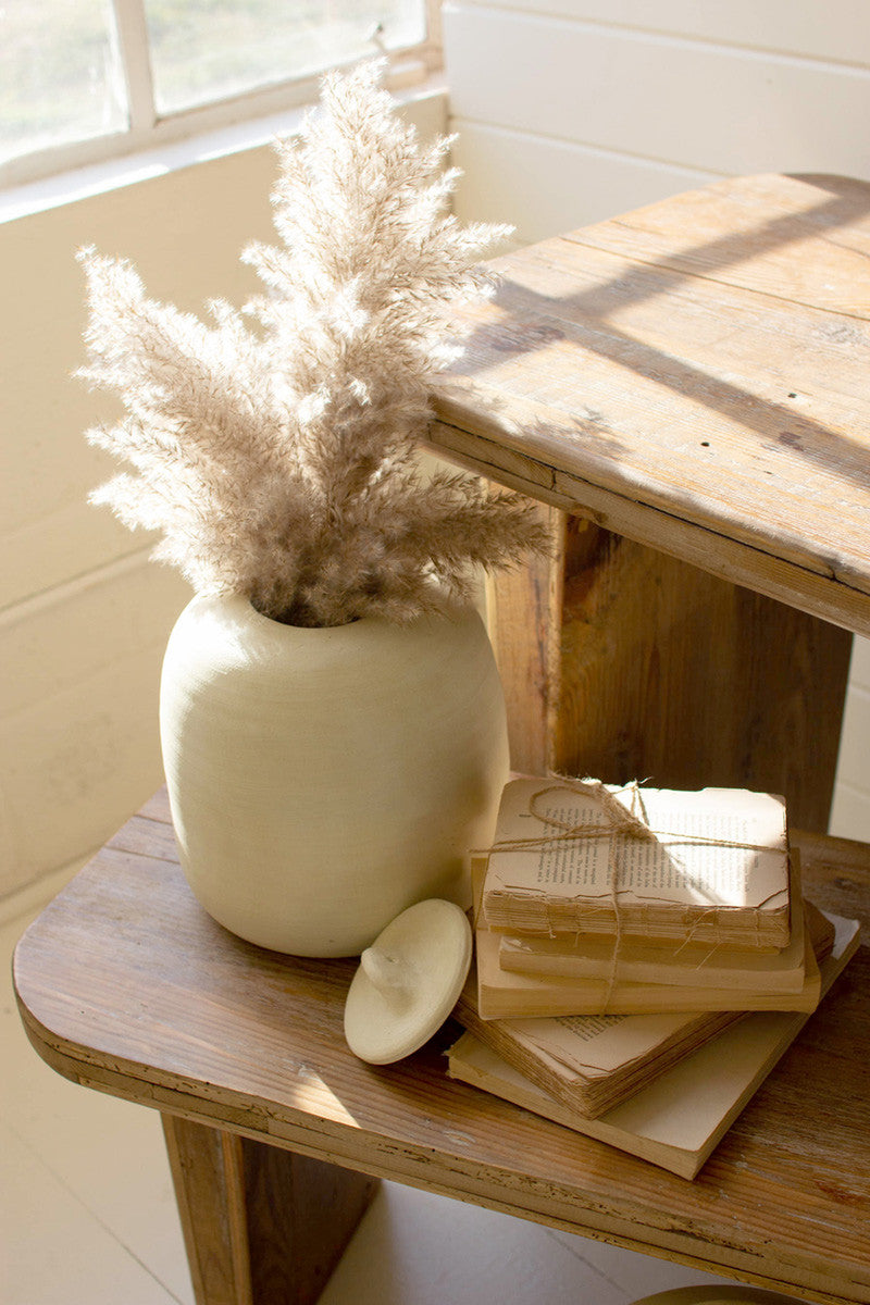 Rustic Farmhouse Side Table made from Recycled Wood