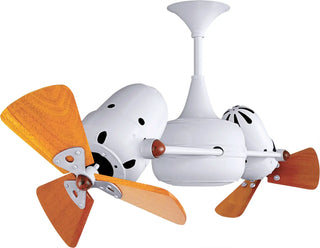 Duplo Dinamico 36 Inch Wood 360” rotational dual head ceiling fan. Multiple Finsh options to choose from.