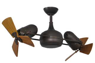 Dagny Wood 41 Inch 360° double-headed rotational ceiling fan. Multiple size and finish options to choose from.