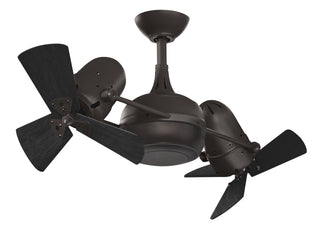 Dagny Wood 41 Inch 360° double-headed rotational ceiling fan. Multiple size and finish options to choose from.