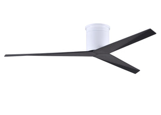 Eliza 3-blade paddle fan. Multiple Finish options to choose from. Gloss White / Matte Black Finish / 56 Inch