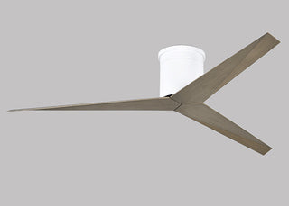 Eliza 3-blade paddle fan. Multiple Finish options to choose from. Gloss White / Gray Ash Finish / 56 Inch