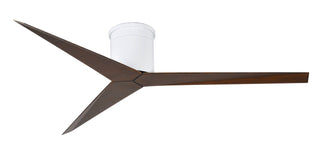 Eliza 3-blade paddle fan. Multiple Finish options to choose from. Gloss White / Walnut Tone Finish / 56 Inch