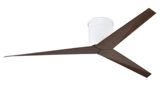 Eliza 3-blade paddle fan. Multiple Finish options to choose from. Gloss White / Walnut Tone Finish / 56 Inch