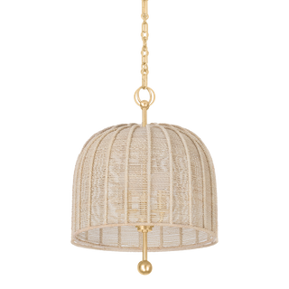 Lonnie Pendant Vintage Gold Leaf