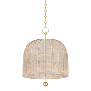 Lonnie Pendant Vintage Gold Leaf