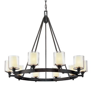 Arcadia Chandelier TEXTURED IRON