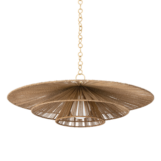 Levan Pendant Vintage Gold Leaf