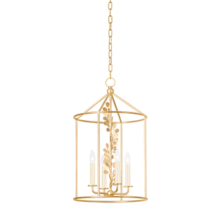 ADRIENNE Lantern Vintage Gold Leaf