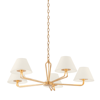 Ozias Chandelier VINTAGE GOLD LEAF