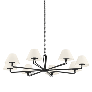 Ozias Chandelier BLACK IRON