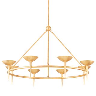 Cecilia Chandelier VINTAGE GOLD LEAF