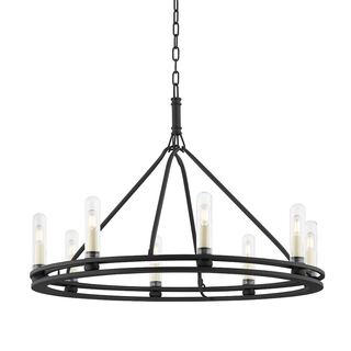 SUTTON Chandelier TEXTURED BLACK