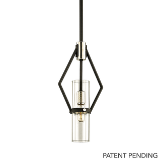 Raef Pendant TEXTURED BLACK & POLISH NICKEL