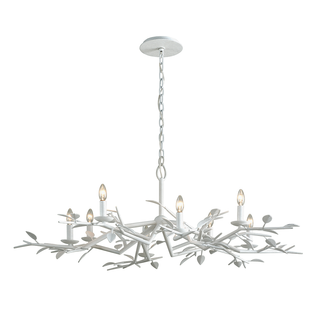 Aubrey Chandelier GESSO WHITE