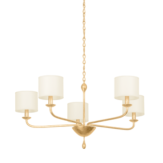 OSMOND Chandelier VINTAGE GOLD LEAF