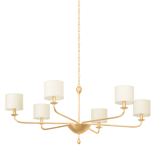 OSMOND Chandelier VINTAGE GOLD LEAF