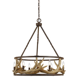 60W X 6 Metal / Resin Antler Chandelier