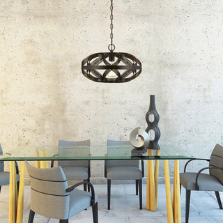 60W Alma Metal Mesh Pendant Fixture (Edison Bulb Included)