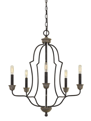 60W X 5 Lebrija Metal Chandelier (Edison Bulbs Not Included)