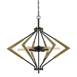 Malounta 60W X 6 Metal Chandelier  (Edison Bulbs Not Included)