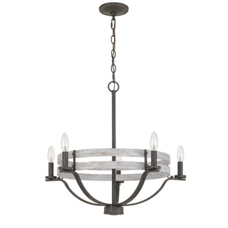 60W X 5 Brig Metal Chandelier