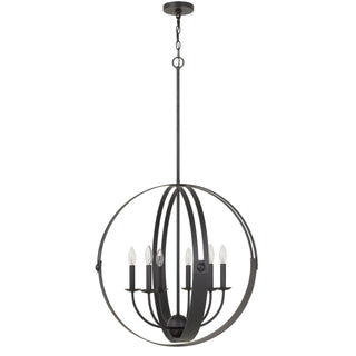 60W X 6 Valais Metal Chandelier