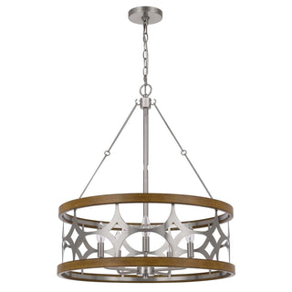 60W X 5 Abingdon Lazer Cut Metal Chandelier