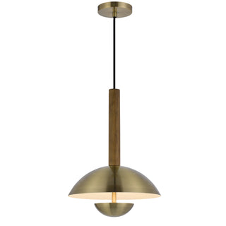 Lakeland Dimmable LED Pendant Light with Half Domed Metal Shade