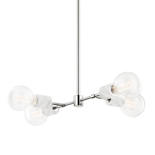 Asime Chandelier Polished Nickel