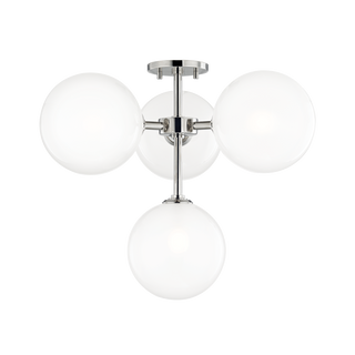 Ashleigh Semi Flush Polished Nickel