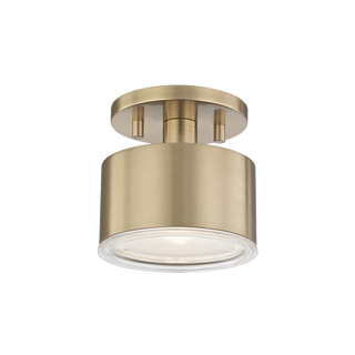 Nora Semi Flush Aged Brass