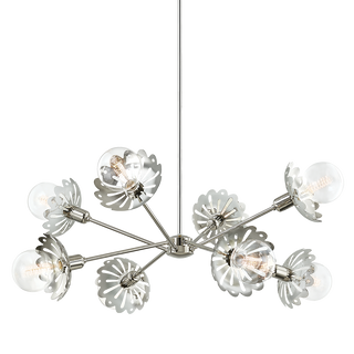 Alyssa Chandelier Polished Nickel