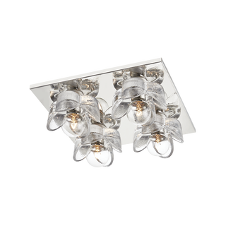 Shea Flush Mount Polished Nickel