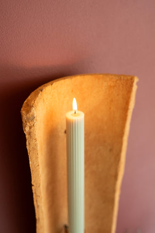 CLAY ROOF TILE TAPER CANDLE SCONCE