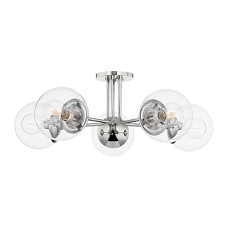 Meadow Semi Flush Polished Nickel