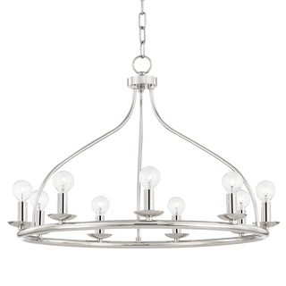 Kendra Chandelier Polished Nickel