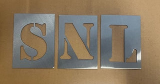 4 Inch Metal Letter and Number Stencils- Multiple Finish Options to choose from