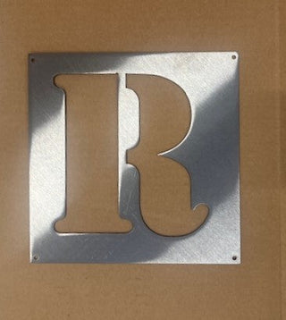 6 Inch Metal Letter and Number Stencils- Multiple Finish Options to choose from