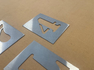 5 Inch Metal Letter and Number Stencils- Multiple Finish Options to choose from