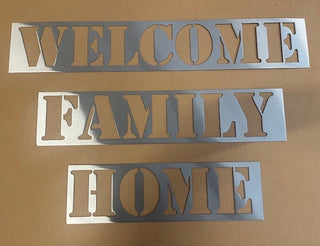 10 Inch Metal Letter and Number Stencils- Multiple Finish Options to choose from