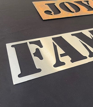 8 Inch Metal Letter and Number Stencils- Multiple Finish Options to choose from