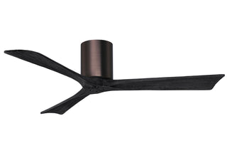 Irene-3H Series 52 Inch 3 blade paddle fan. Multiple Finish Options to choose from. Brushed Bronze / Matte Black Finish