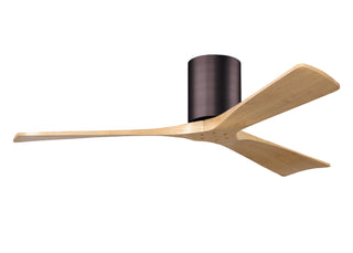 Irene-3H Series 52 Inch 3 blade paddle fan. Multiple Finish Options to choose from. Brushed Bronze / Light Maple Finish